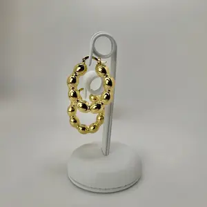 Vivandi Beaded Hoop Earrings