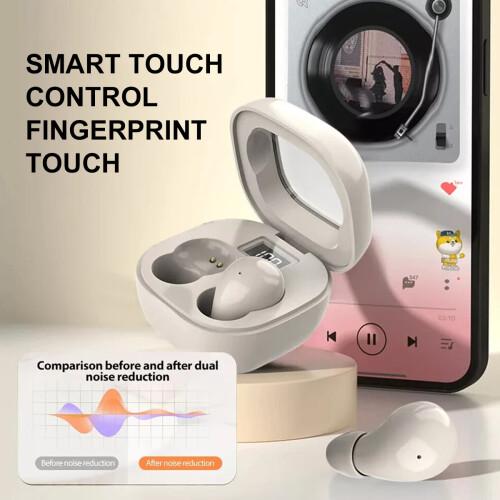 Mini Bluetooth Sleep Earbuds, Ultra Thin Invisible In Ear Wireless Earphones, Bluetooth 5.3 HiFi Stereo Headphones with Noise Reduction, Low Latency Gaming Earbuds, Long Battery Life