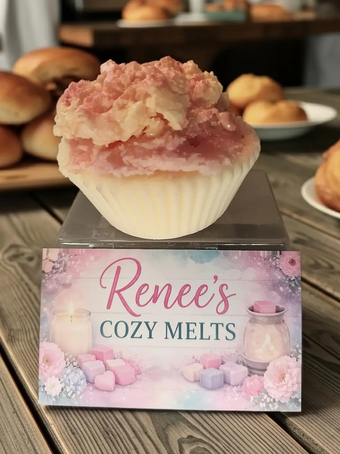 Cranberry Pomegranate Crumble Cupcake Wax Melt