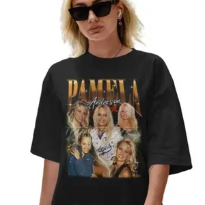 Vintage Pamela Anderson Fan Tee - Retro Bootleg Shirt