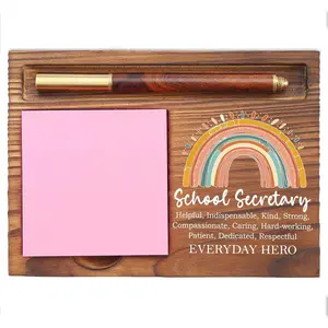 Appreciation Thank You Gifts for School Secretary Assistant Principal Staff Worker Admin Desk Self-Stick Note Pad Holders EDP04
