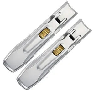 Ergonomic Nail Clippers with Large Jaw Stainless Steel Nail Cutter Easy to Use