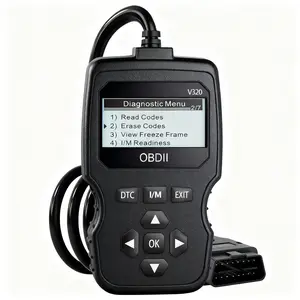 Car Obd2 Scanner Diagnostic Tool, Code Reader & Voltage Tester, Engine Fault & Charging Tester, Essential for Obdii Vehicles