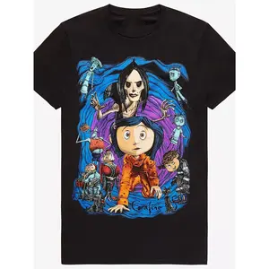 Coraline Character T-shirt Cotton For men Women All Size S-4XL YI669