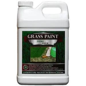 EnviroColor 4EverGreen Grass Paint 2.5 Gallons for 10,000 SQ. FT. Coverage Natural Safe for Plants Pets and People