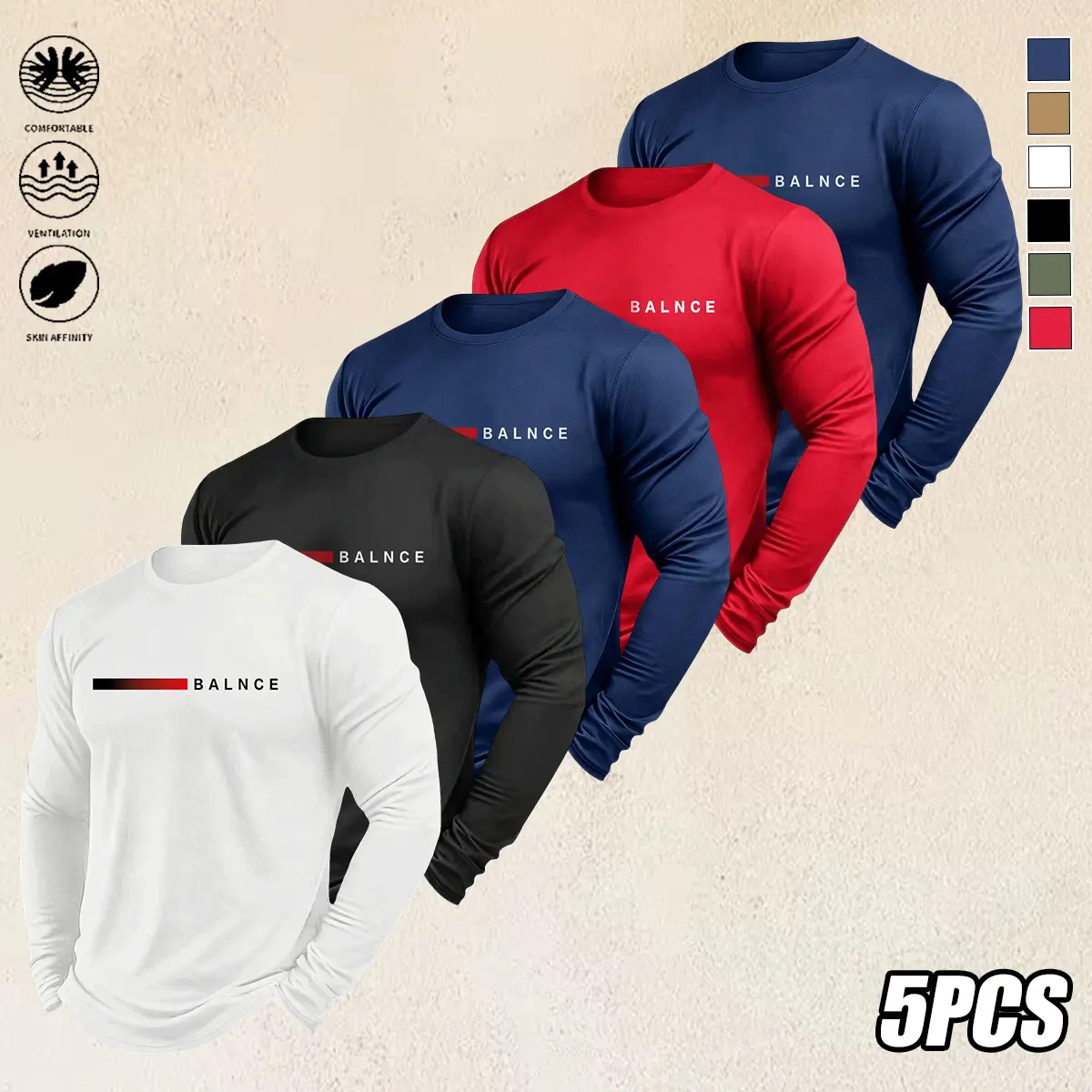 White + Black + Dark Blue + Red + Dark Blue