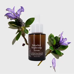 BeautySmart Skincare Bakuchiol Brightening Serum - 1 FL OZ / 29 mL - For All Skin Types - Anti-Aging & Lightening Properties - With Aloe Barbadensis Leaf Juice & Hyaluronic Acid