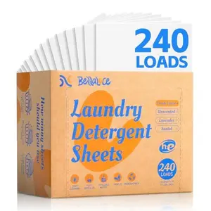 Fresh Linen Scent Eco-Friendly Laundry Detergent Sheets Laundry Sheets 240 Loads