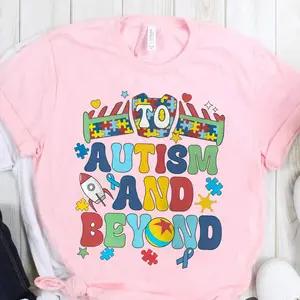 Toyy Movie Story Shirt, To Autism And Beyond TShirt,  Trip Buzz Lightyear Autism Tee, Funny Magic Kingdom,  Family Trip