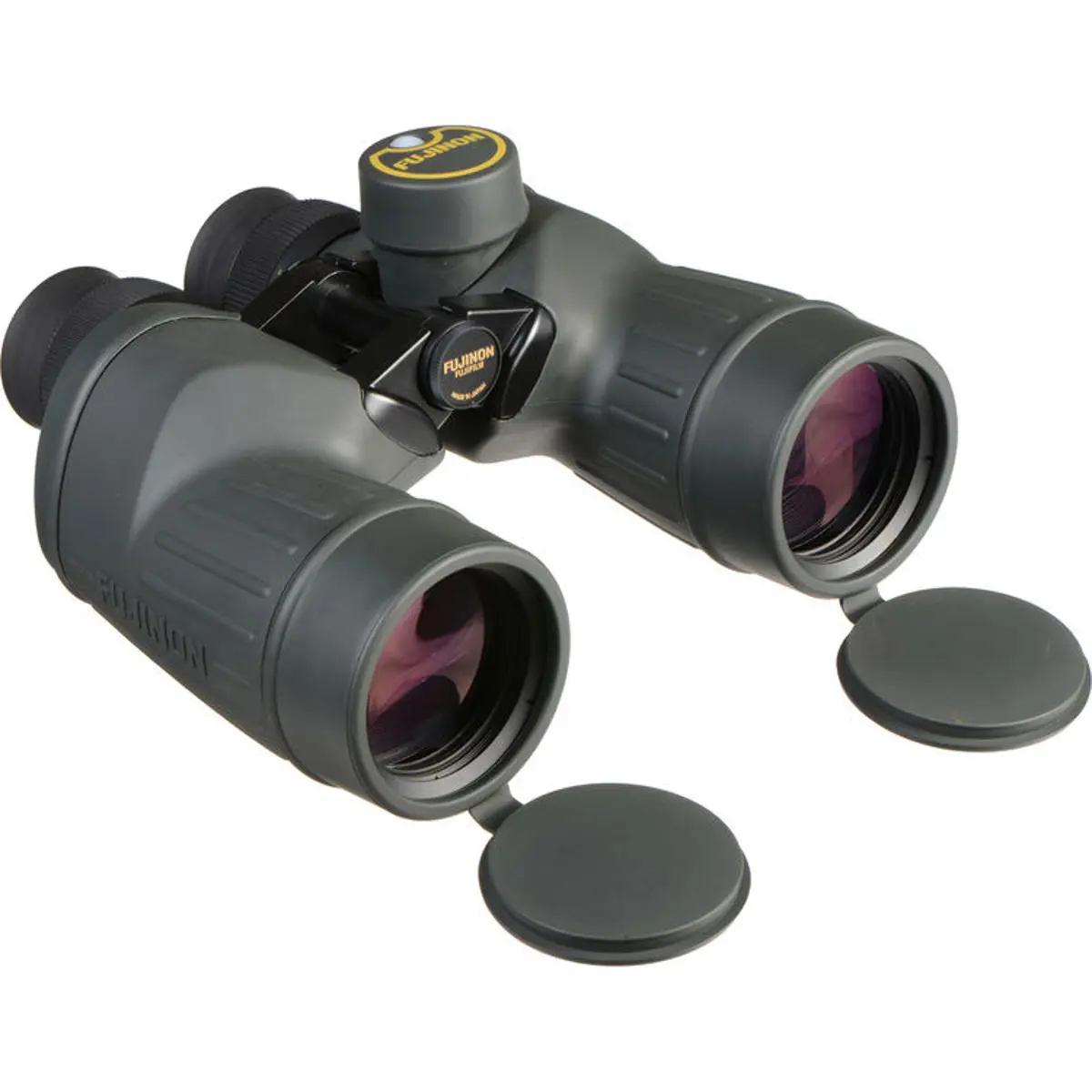 Fujinon 7x50 FMTRC-SX Polaris Compact Long Range Rubber-Coated Waterproof Porro Prism Binoculars with 7.0° Angle of View, Compass, Black, Compact Long Range Binoculars