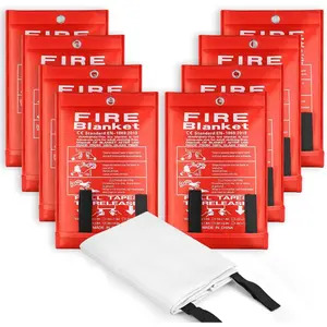Fire Blankets  for  - 1 Pack 40' x 40' Fiberglass Blanket for Kitchen and  (8)