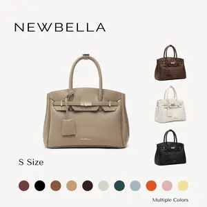 NEWBELLA Miranda Women's S Size Top Handle PU Leather Minimalist Tote Bag - Stylish Handbag, Everyday Accessory for Women, Bags
