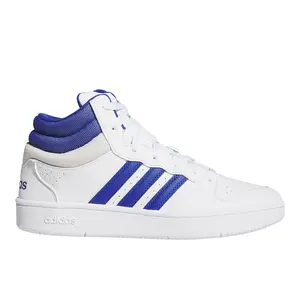 adidas Mens Hoops Mid Classic Lace Up Sneakers Shoes Casual - Blue, White