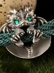 Punk fashion dragon shaped design adjustable bracelet, suitable for daily wear, vacation and dating occasions, and also a surprising exquisite small gift, Punk Style Jewelry, Exquisite Trendy Bracelet