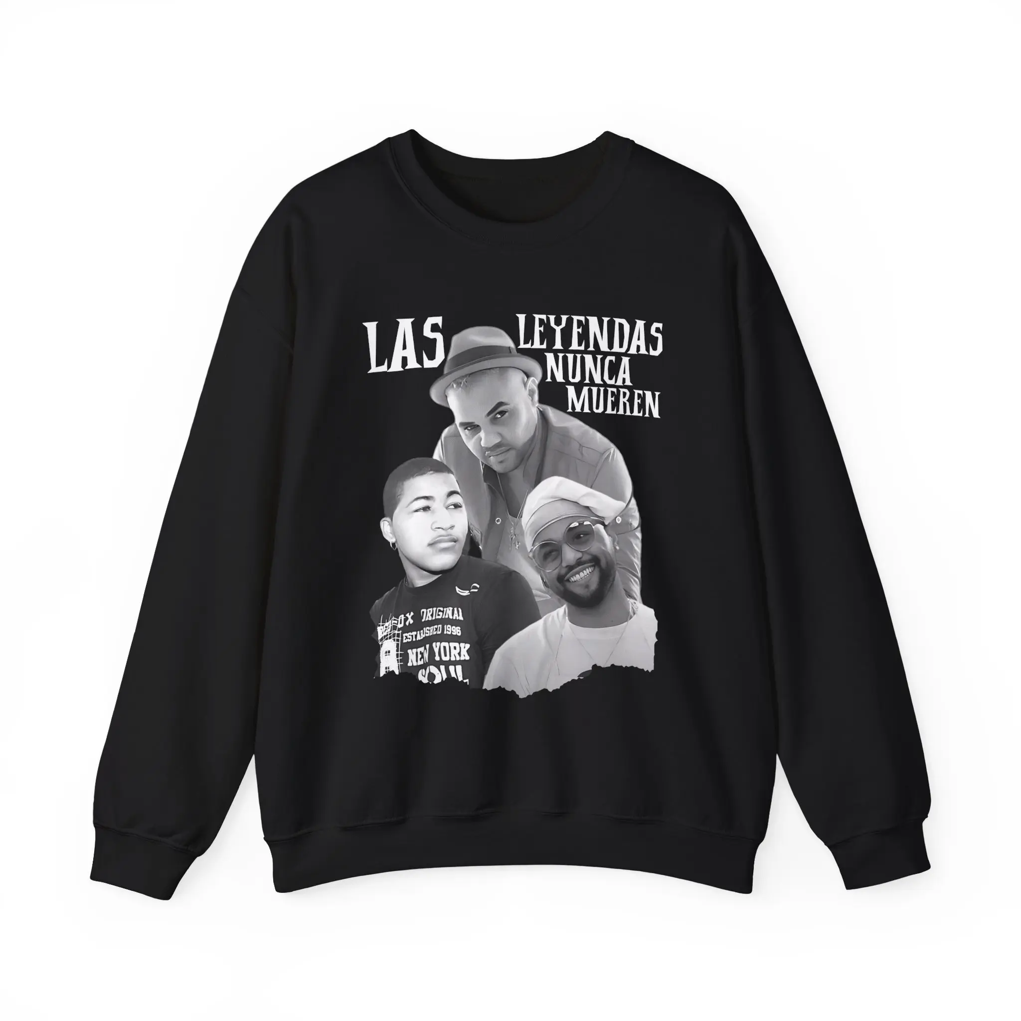Unisex Heavy Blend Crewneck Sweatshirt with Embroidery Decoration, CUBA, Las Leyendas, Cultura, Musica Classic Collar Cotton Fabric - Sport, Ribbed Ribbed Sport Sweaters Tops Underwear Pullover Long Sleeve Knit Casual