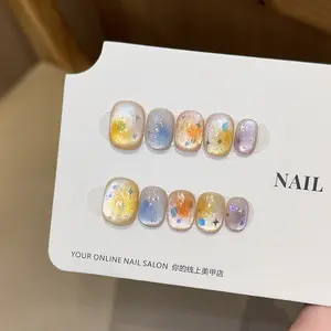 Handmade Press On Nails | 10pcs Set | Reusable Fake Nails