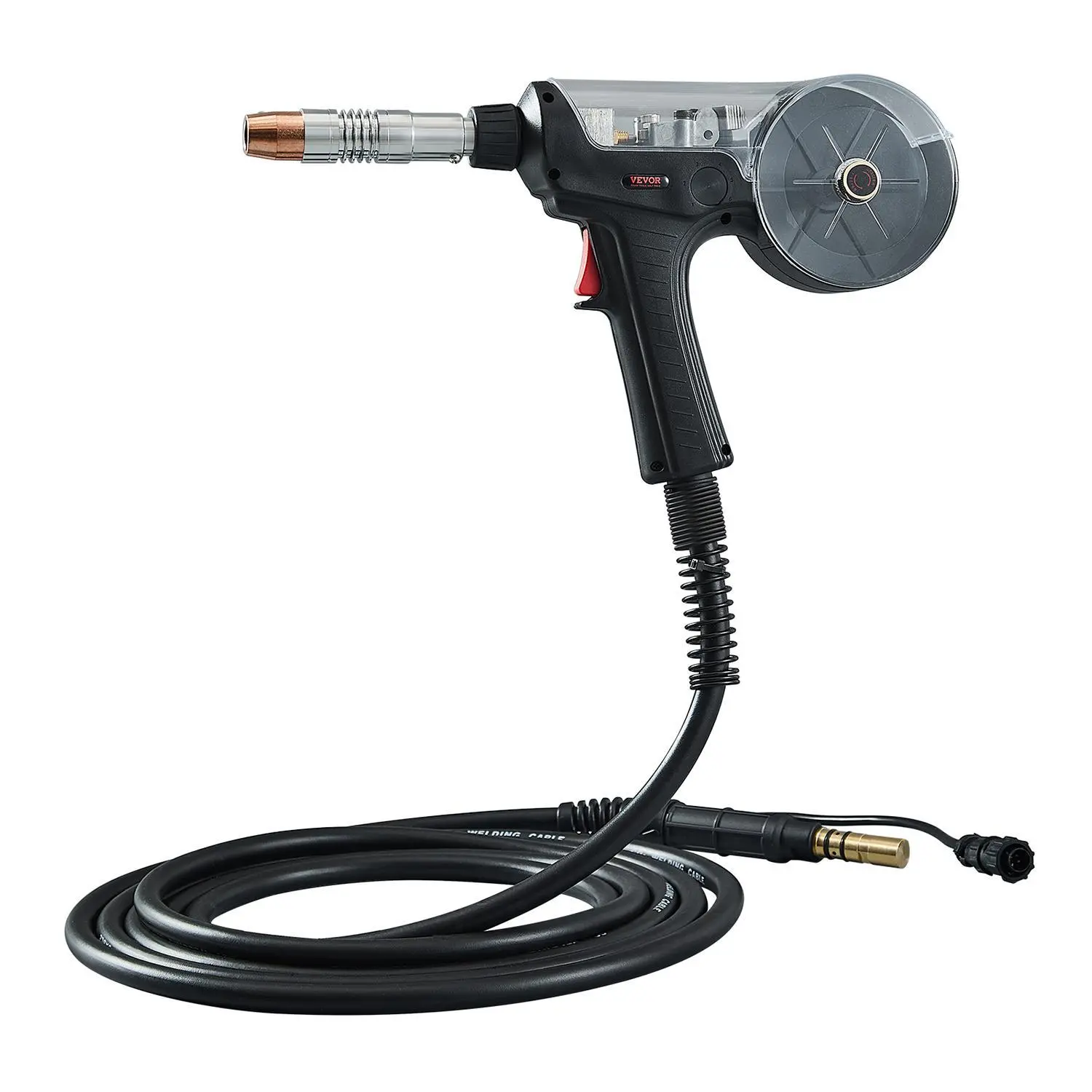 VEVOR 200A Handheld Welder Machine - Portable Inverter MIG Welding Equipment, 20FT Cable Spool Gun, Hobart-Compatible for IronMan 240 MIG Welder, Fits 0.030-Inch/0.035-Inch Wires for Multiple Metals, Automotive Use (Father's Day Gift), Mig Welding Machine