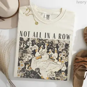 Comfort Colors Ducks Not in A Row Shirt, Funny Vintage Retro Animal Shirt, Homesteading Mama Duck Graphic Tee, Comfort Colors Graphic Tee, Casual Outfit, Vintage Wash Shirt, Oversized Women’s Outfit, Apr14