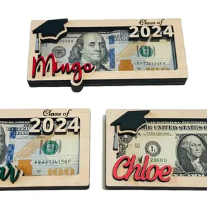 Personalized Graduation Money Gift Holder, Custom Gift For Graduation, Graduation Cash Holder, Class of 2024 Gift, Gift for Grad Student