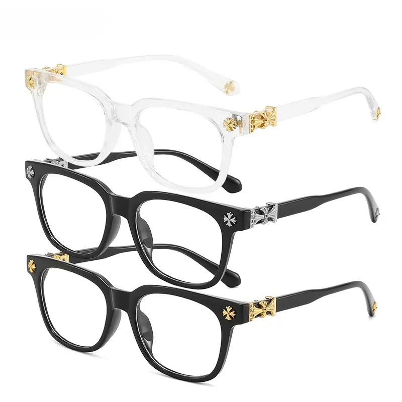 Small-frame square reading glasses for men and women, unisex anti-blue light classic travel fashion reading glasses, with rice stud decoration on the frame and, comfortable to wear, Square Frame Eyeglasses