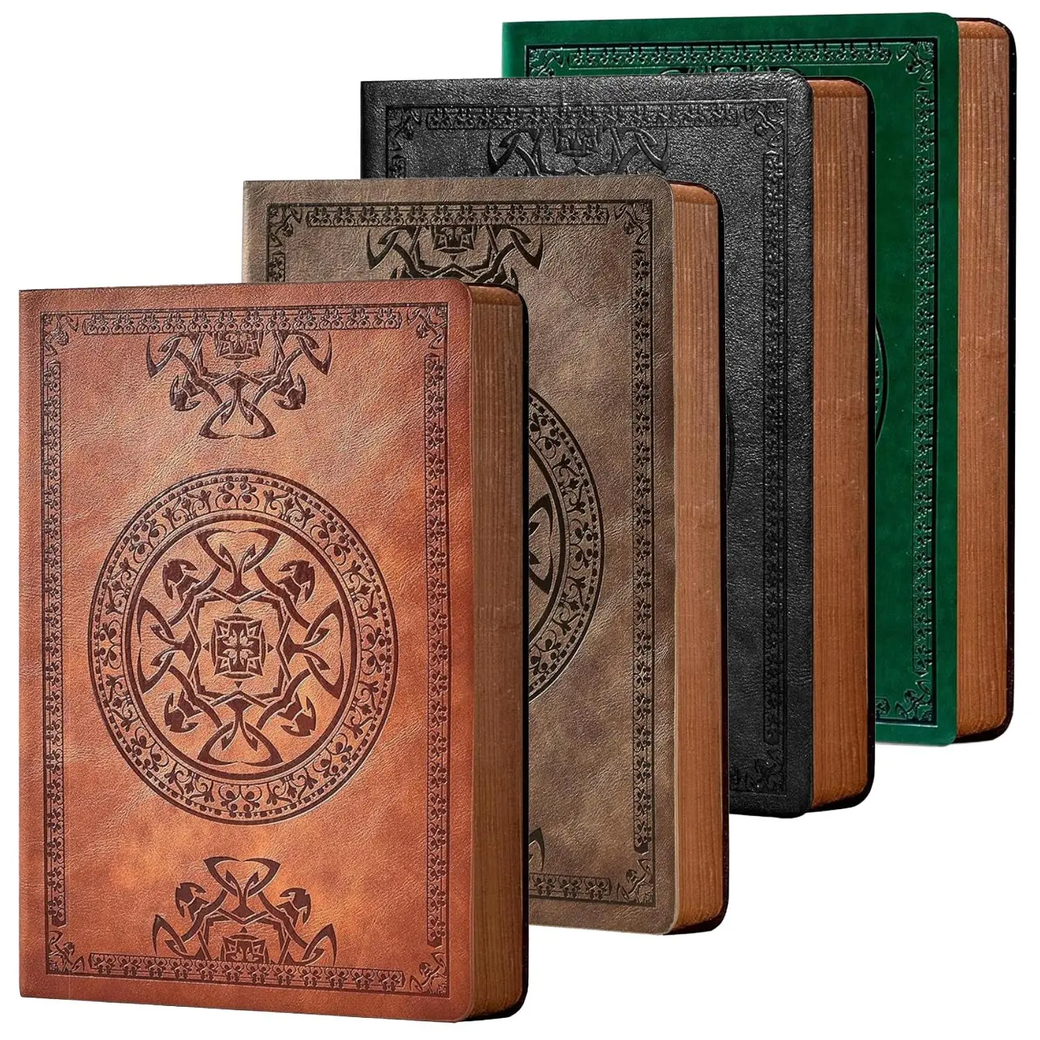 #TikTokShopBacktoSchool Soft Cover Vintage Pattern Pocket Notebook, 1 Count A5 8.3*5.9'' Notebook, Journal Note Book, Stationery Supplies for Home Off