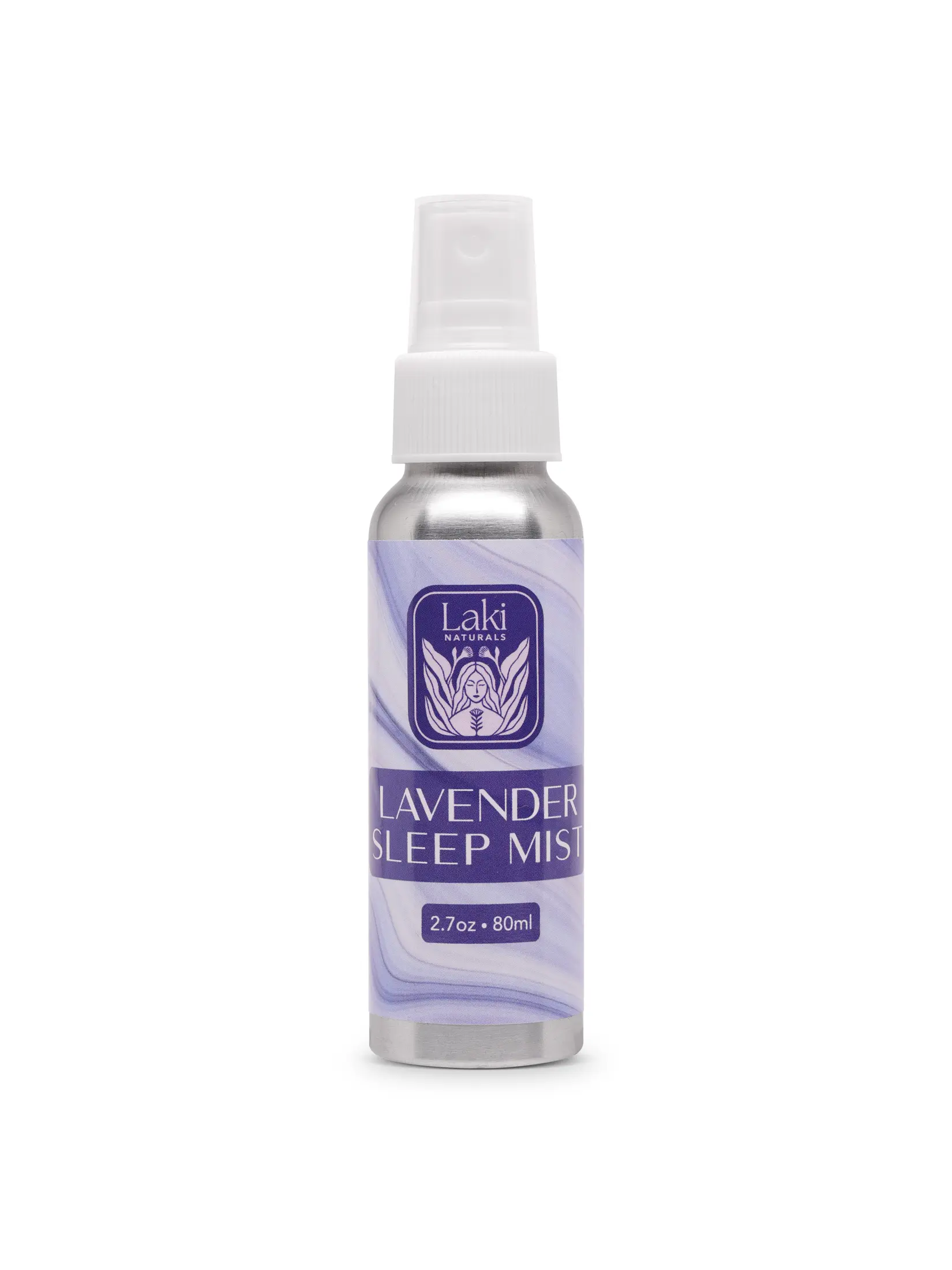 Laki Naturals Lavender Sleep Mist 2.7 oz - US Made Vegan Cruelty-Free Aromatherapy Solution for Calming Bedtime Ritual