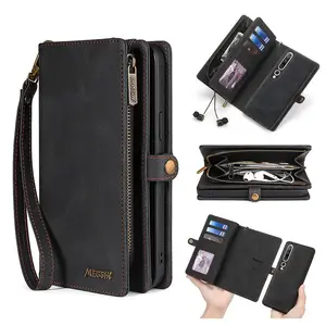 Liu Fei DigitalZipper Wallet Leather Case For RedMi Note 12 11 10 9 8 Pro Xiaomi Mi 10 11 12 Pro 12 Lite 12T Magnetic Hand Bag Flip Phone Cover