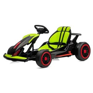 【GARVEE】24V Electric Ride On Drift Kart with Dual 200W Motors, 7AH Battery, Drift Function, Electric Pedals, and Safety Belt - Outdoor Racing Toy for Young Riders