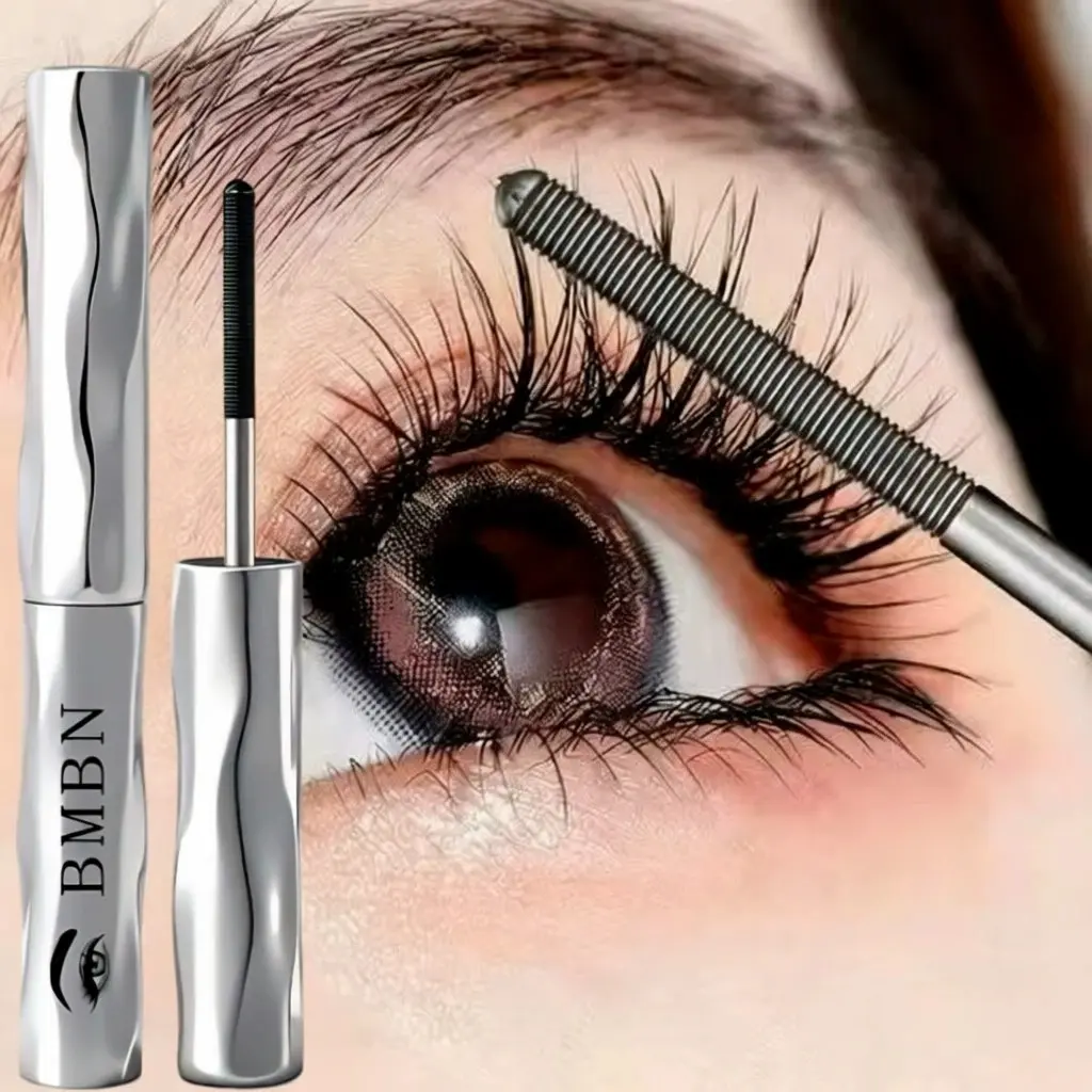 Waterproof Steel Tube Mascara, Voluminous Lengthening Mascara, Volumizing Mascara, Sweat-Proof Formula, Thickening, Lengthening & Curling Without Discoloration, Steel Tube Brush Head, 24-Hour Long-Lasting Makeup, For Parties, Festivals