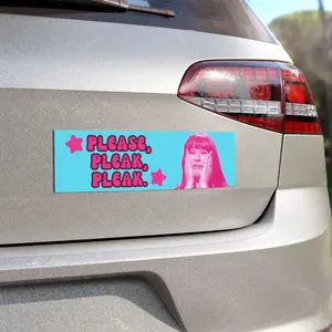 Please, Pleak, Pleak | Funny Car Magnet | Glee | Rachel Berry Quote | Free US Shipping