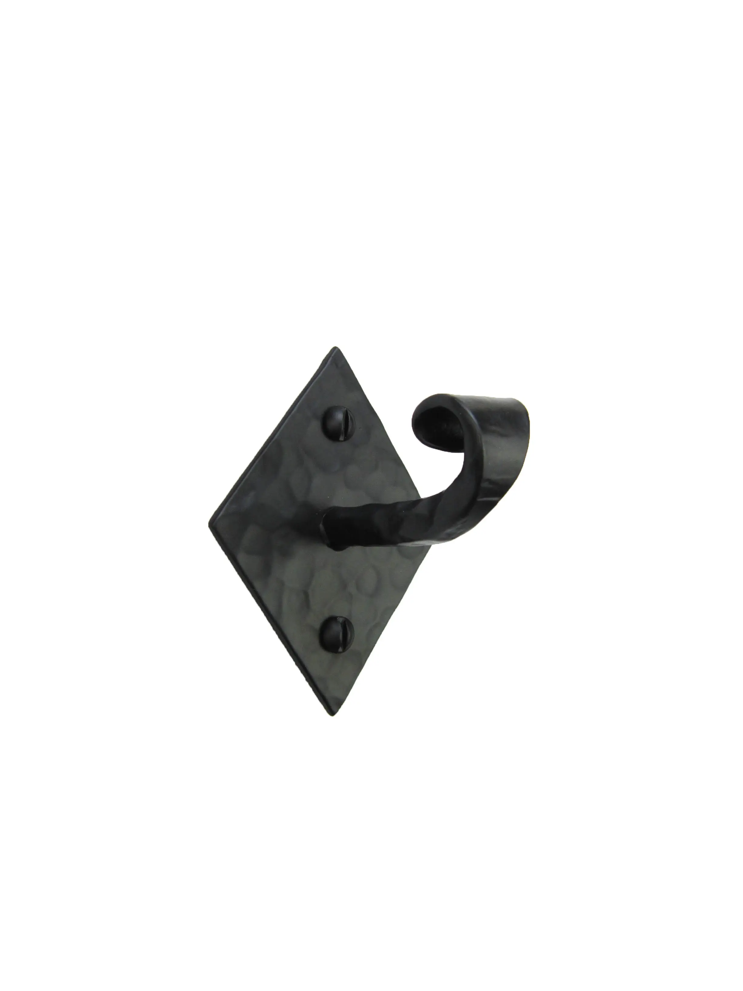 Rustic Vertical Diamondback Wrought Iron Hook BHH6