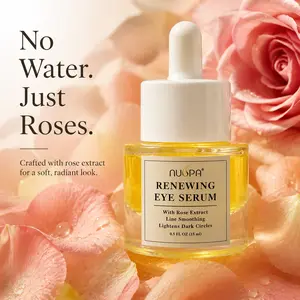 Rose Concentre Renewing Eye Serum – Waterless Botanical Oil for Under-Eye Lines & Dark Circles. Lifts, Firms & Smooths with Rosa Rugosa, Argan & Meadowfoam Oils. 0.5 FL OZ (15ml)