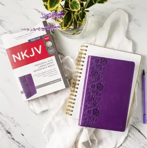 NKJV, End-of-Verse Reference Bible, Personal Size Large Print, Leathersoft, Purple, Red Letter, Comfort Print: Holy Bible, New King James Version Imitation Leather – Large Print, September 29, 2020