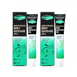 3PCS Graanvibes Moisturizing Body Massage Gel - Gentle Formula for Care Relieves Discomfort Hydrates Skin Soothing Experience 20g Tube
