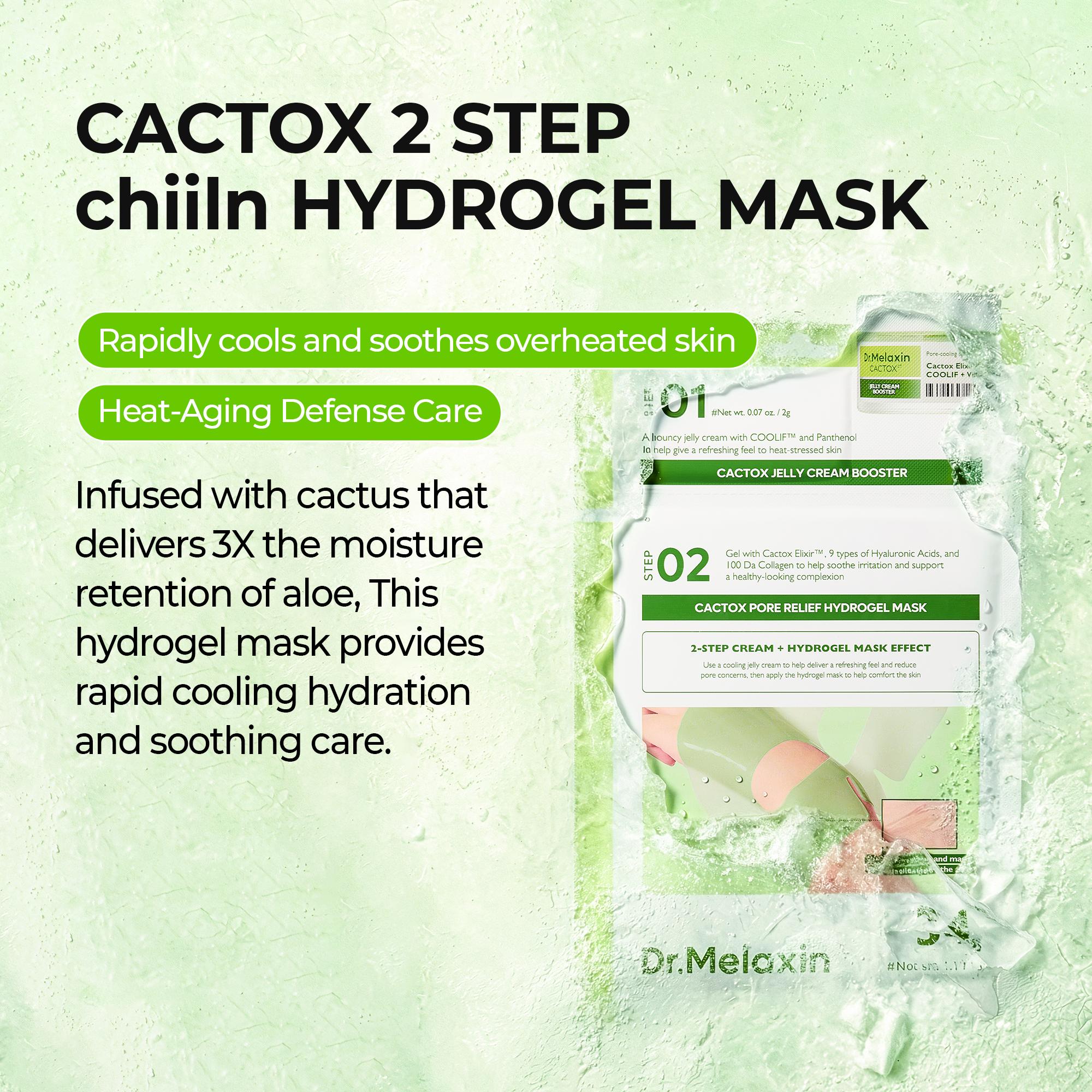 [Dr.Melaxin Official] Triple Power Hydrogel Mask Set with TX Astaxanthin, Cactox, Calcium Bonding, Fade Dark Spots, Rebuild Firmness & Wake Up Glowing
