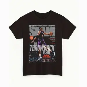 Vintage 1990s Retro Basketball Graphic T-Shirt - Unisex Crew Neck Short Sleeve, Comfortable Elastic Fabric, Loose Fit Casual Streetwear For Men Women Teens (S-5XL, Black) - Sports Fan Apparel 4EU