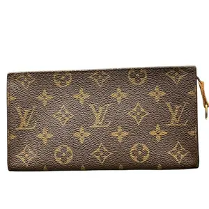 Pre-owned Louis Vuitton Canvas Small Leather Goods Bucket Monogram Pouch