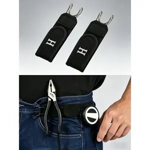 Tactical Metal Hook Elastic Belt (Unisex) | No-Buckle Invisible Design | Soft Adjustable Comfort Stretch Side Belt
