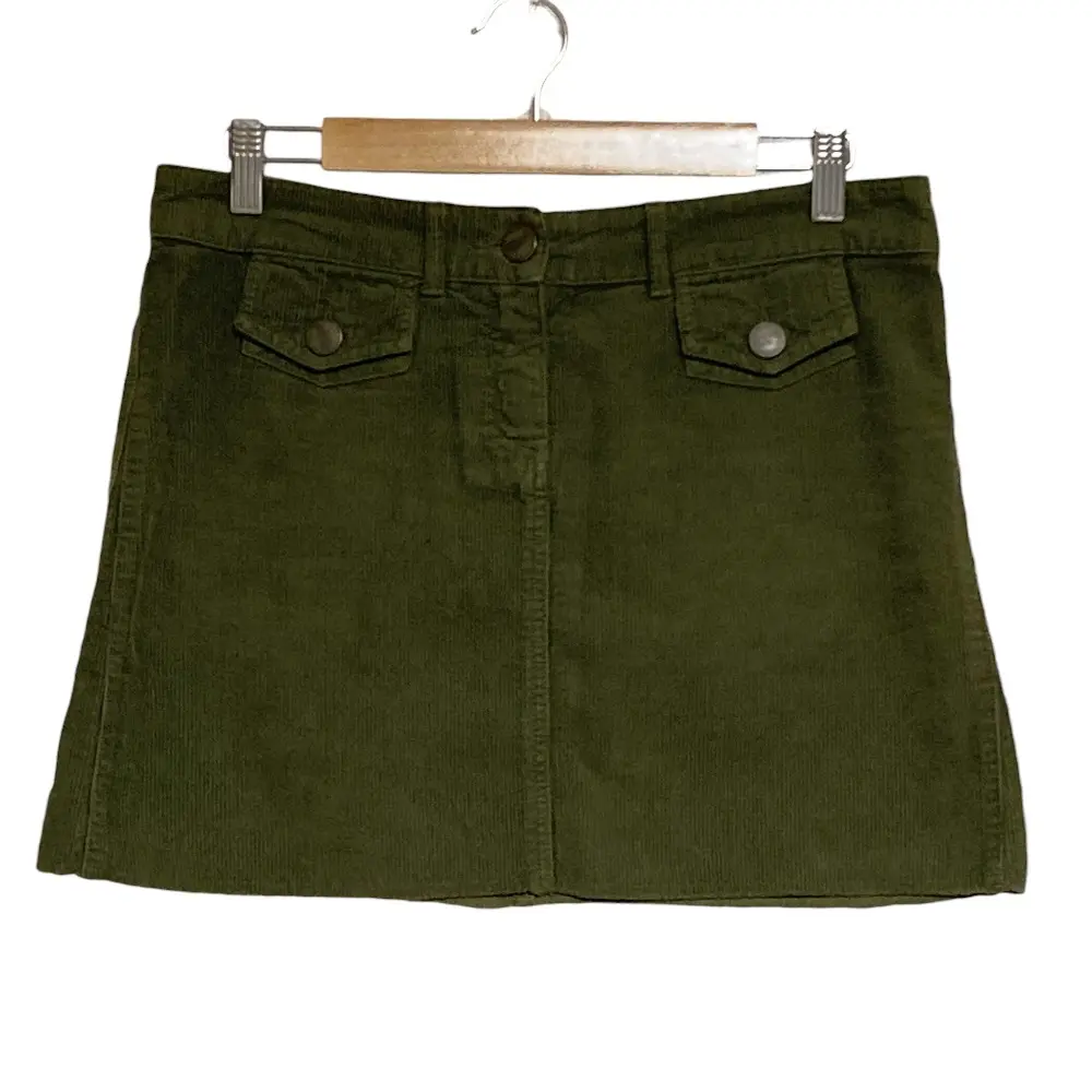Pre-owned Chloé Cotton Small Leather Goods Chloe Corduroy Skirt
