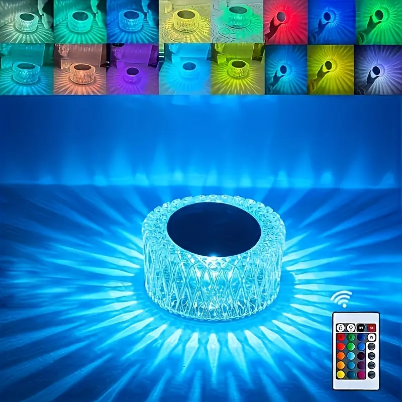 16-Color Touch-Rechargeable Portable LED Lamp - Bedside Lighting, Outdoor Camping Light for Leisure Use, Leisure Activities