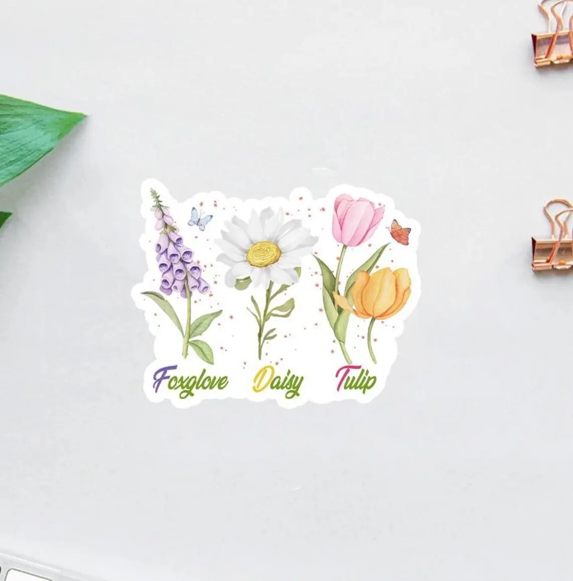 Foxglove Daisy Tulip Sticker, FDT Sticker, Anti Trump Sticker, Foxtrot Delta Tango Sticker, Waterproof Vinyl Stickers, Anti Democrat Sticker, Laptop Sticker