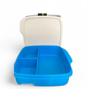 Blue ECO Lunch  Containers - Liquid Tight Seal, Dishwasher Safe, Lifetime Warranty, May Vary in Color, Maintains Freshness