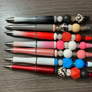 Colorful Beaded Pen Collection - 1 Pen with Assorted Beads and Stylish Colors for Writing and Note-taking