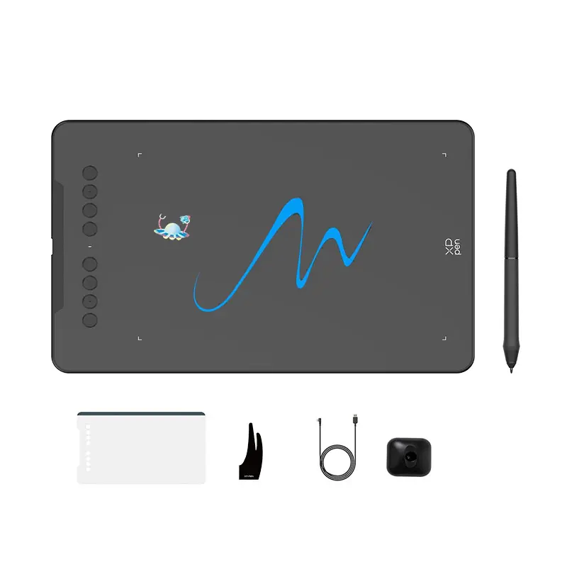 XPPen Deco 01 V3 Graphics Drawing Tablet 16384 Pressure Sensitivity Support OSU Gaming 8 Hotkeys X3 Smart Chip Stylus 10" Active Area Portable Digital Writing Screen for Art Teaching Gaming Drawing