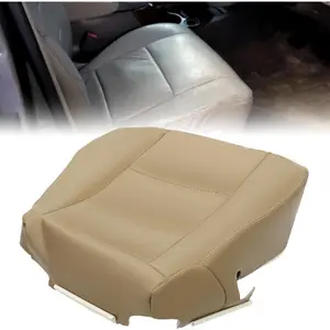 Bottom Seat Cover Compatible with 2000-2007 Toyota Sequoia 2000-2007 Toyota Tundra Synthetic Leather Tan Driver Side