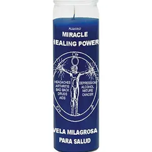 7 Day Miracle Healing Power Candle, 8" Tall Paraffin Wax Candle, 120 Hrs Burn Time, Home Decor Household Items Decor