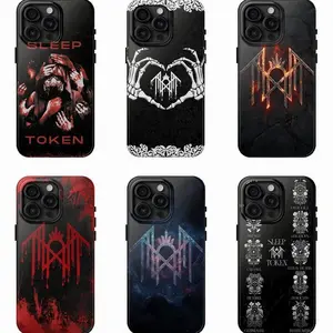 Dark Aesthetic Sleep Token Band Even In Arcadia Music Tour Merch Art Heavy Duty Tough Phone Case Stylish Protective Hard Cover Gift for iPhone 11 12 13 14 15 16 17 Pro Max Plus