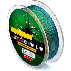 Braided Fishing Line 4 Strands, 109yards Multicolored PE Wire,6LB/8LB/10LB/15LB/20LB/25LB/30LB/35LB/40LB/50LB/60LB/70LB/80LB/100LB Braided Wire for Saltwater Fishing