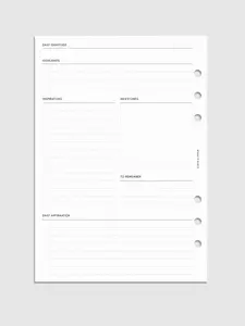 Inserts Planner Pemikiran Baru untuk Penggunaan Harian