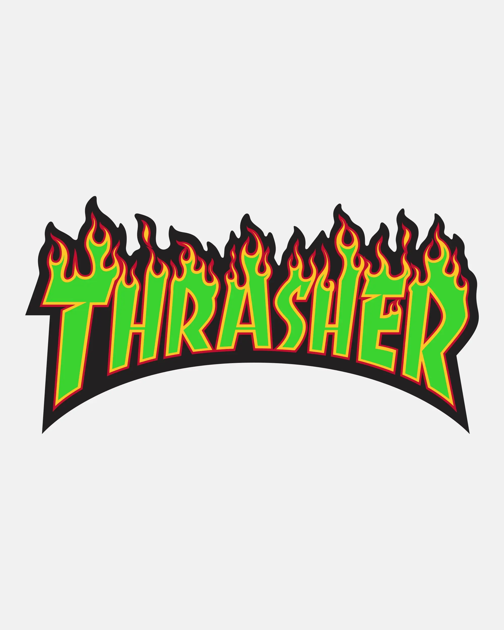 FLAME - STICKER - GREEN